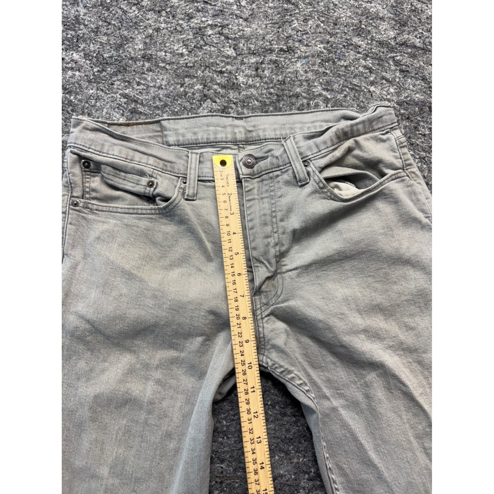 Levis 511 Slim Fit Jeans Mens 34x34 Light Gray Stretch Denim Pants 04511-3440 - Picture 5 of 16